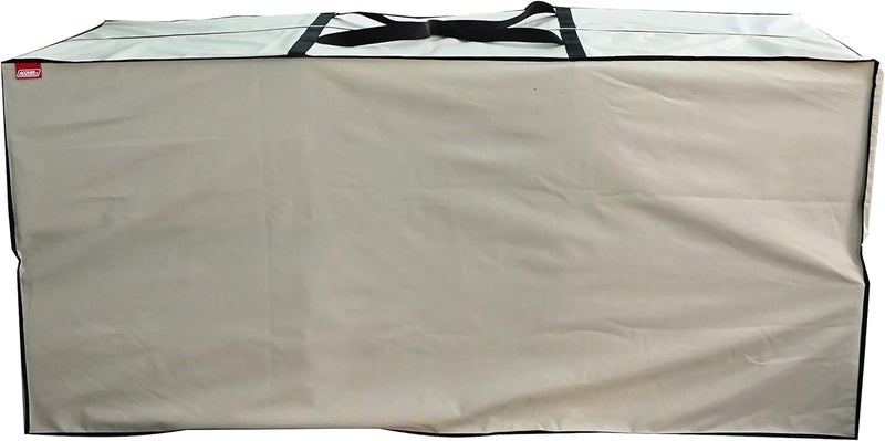 acoveritt Outdoor Rectangular Cushion/Cover Storage Bag, Protective Zippered Storage Bags with Handles, 60"X20"X28" Beige - Image 1